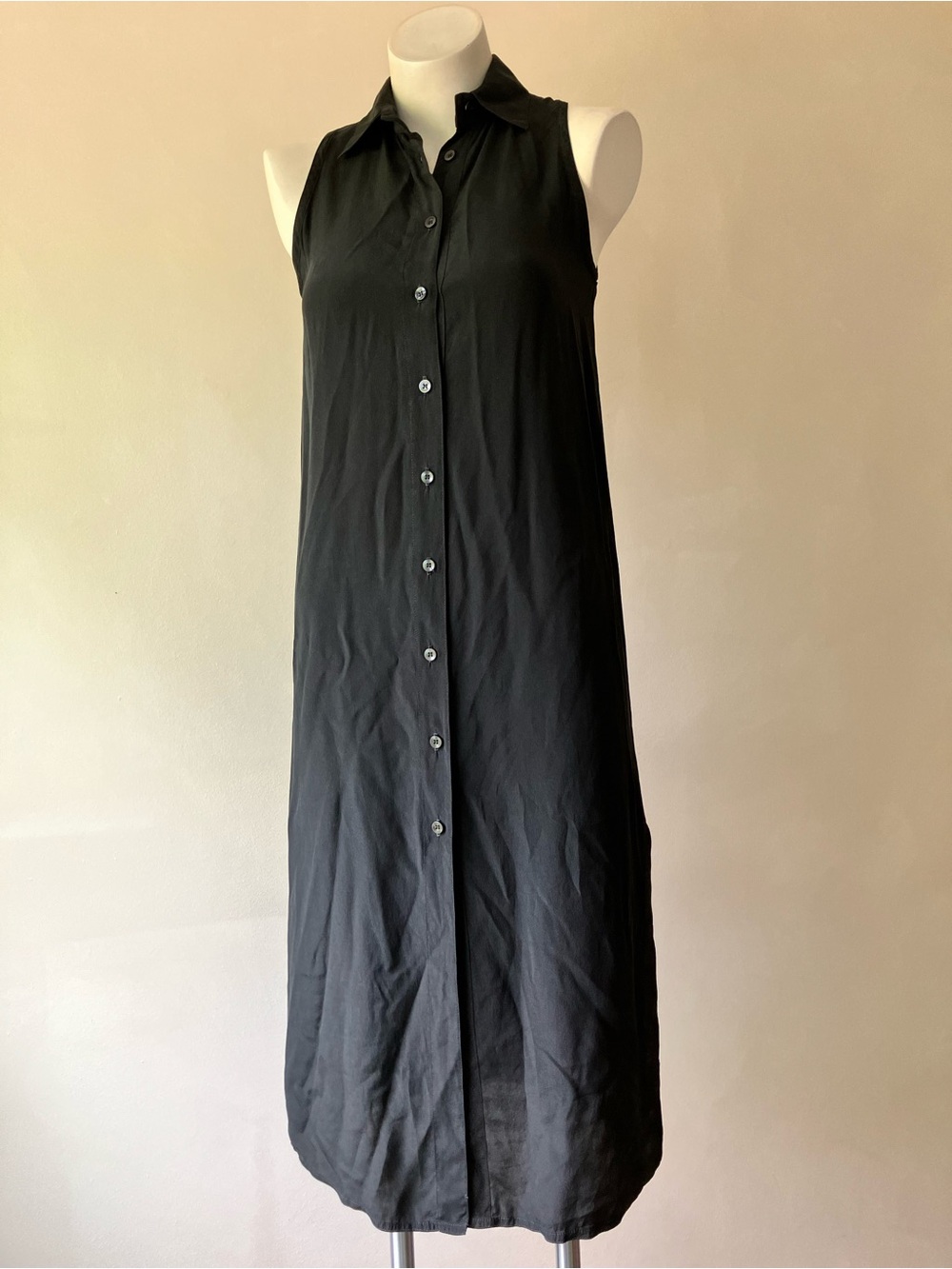 Michael Kors | Vintage 100% Silk Button Down Midi Shirt Dress